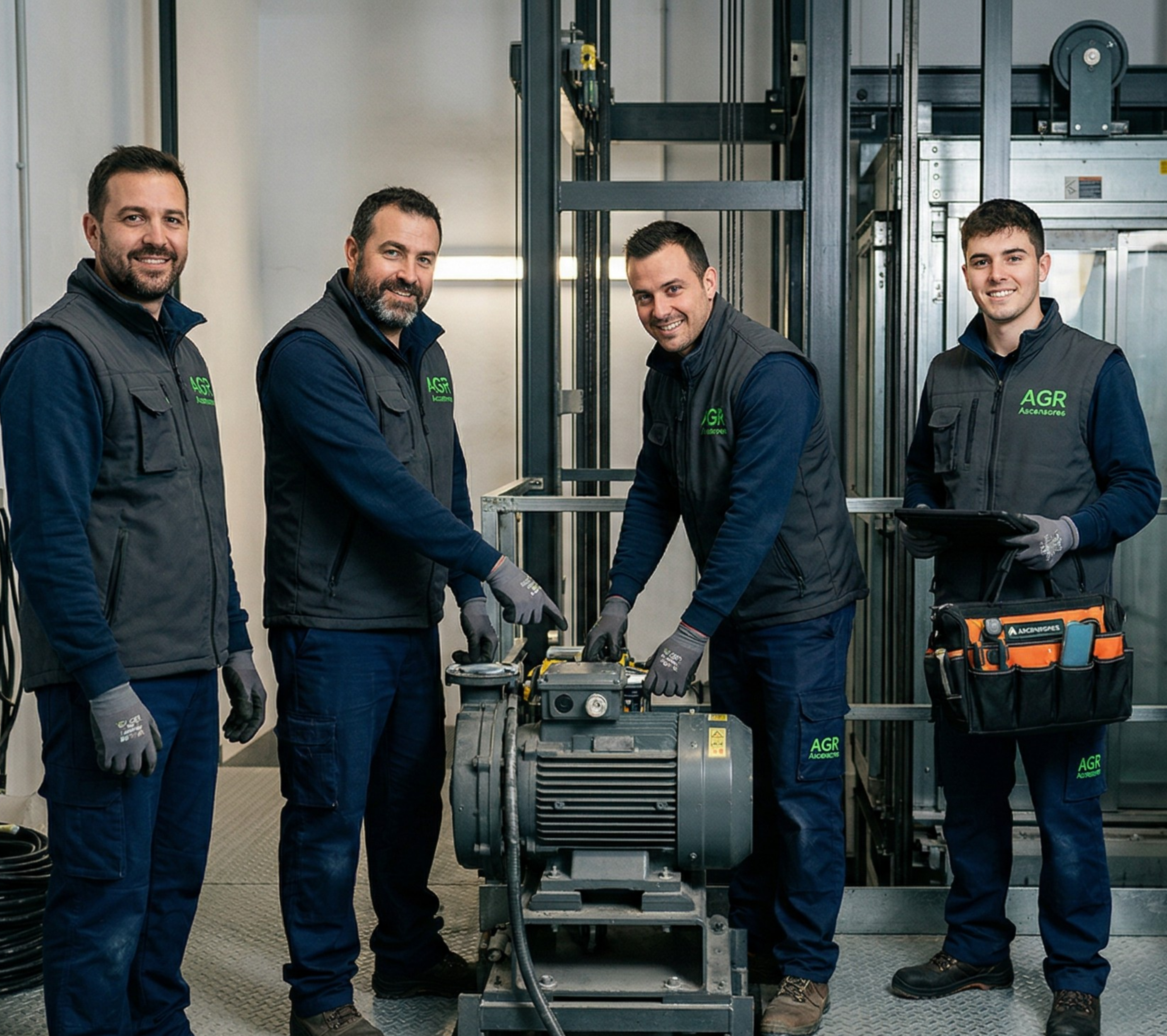 Equipo técnico de AGR Ascensores