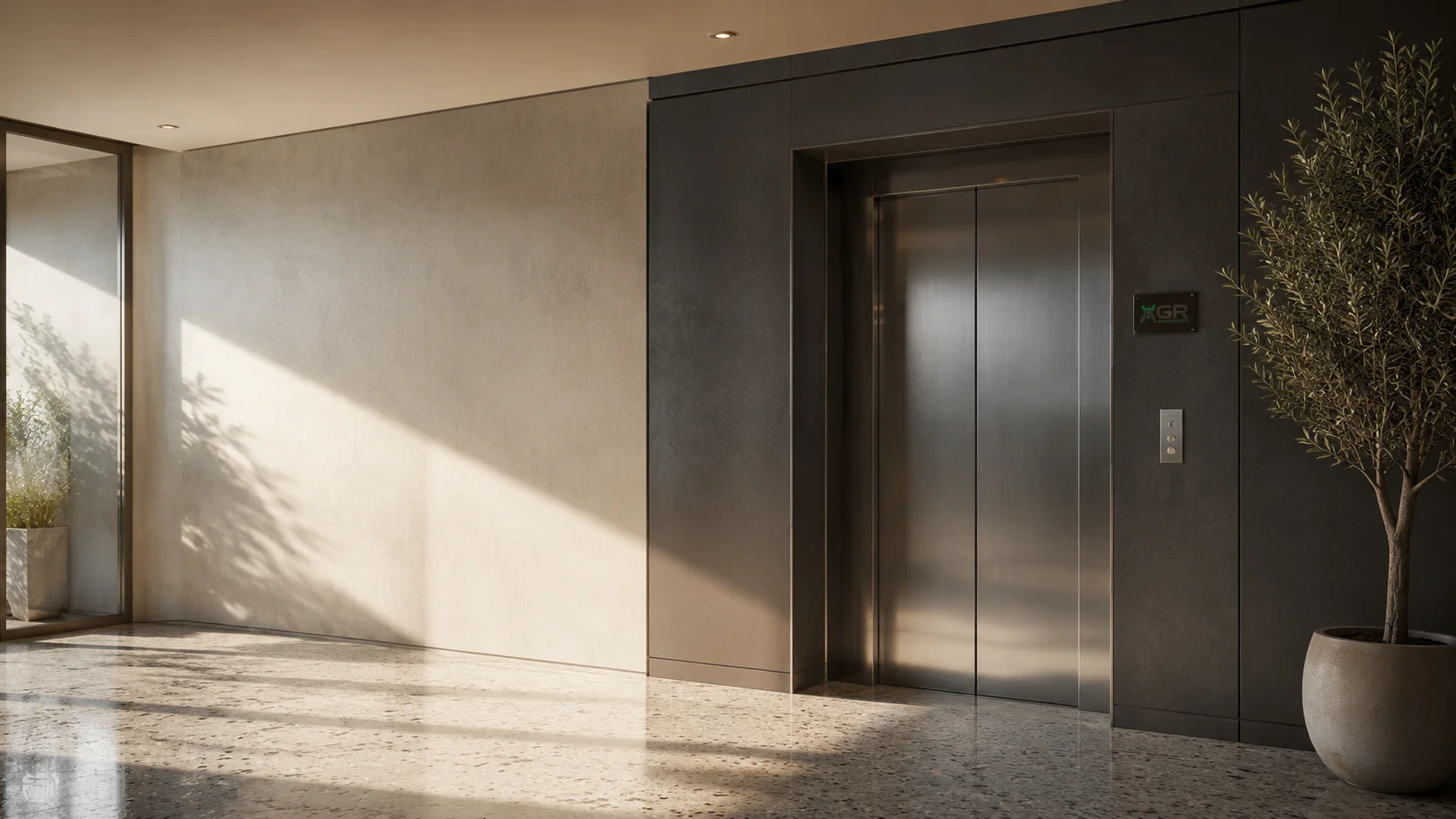 Edificio residencial de viviendas con ascensor atendido por AGR Ascensores